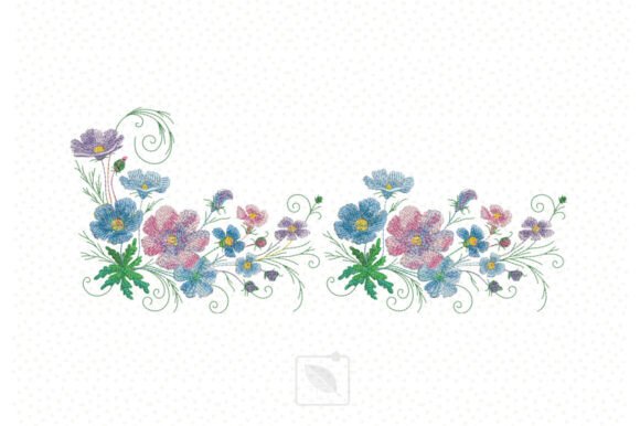 Cosmos Flower Border